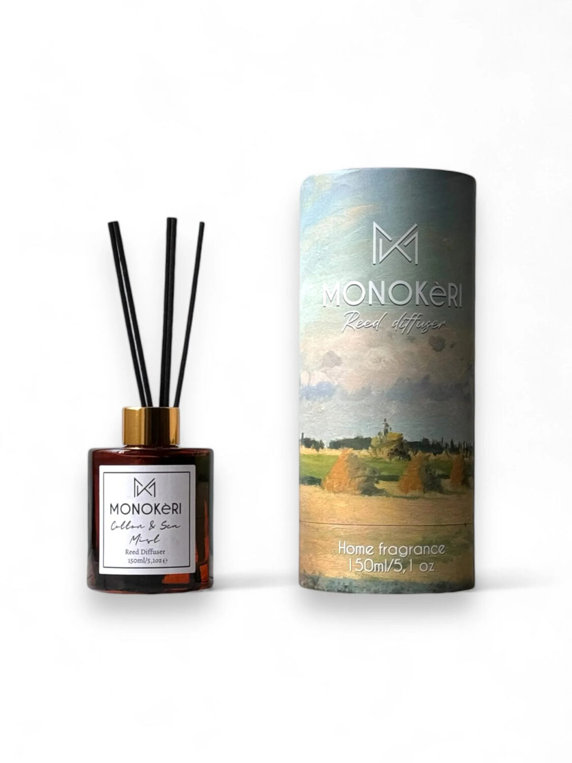 ΜΟΝΟΚeRI Fresh Cotton & Sea Mist-Reed Diffuser