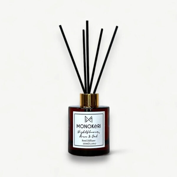 ΜΟΝΟΚeRI Rose Oud & Nightflower-Reed Diffuser