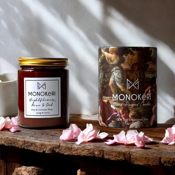 Αρωματικό Κερί ΜΟΝΟΚeRI Rose Oud & Nightflower